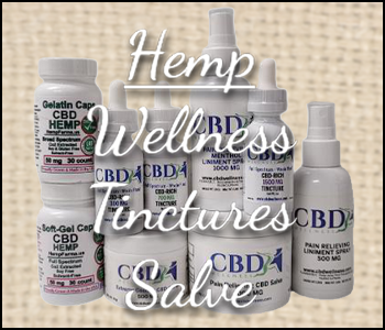 Hemp Wellness Tinctures Salve